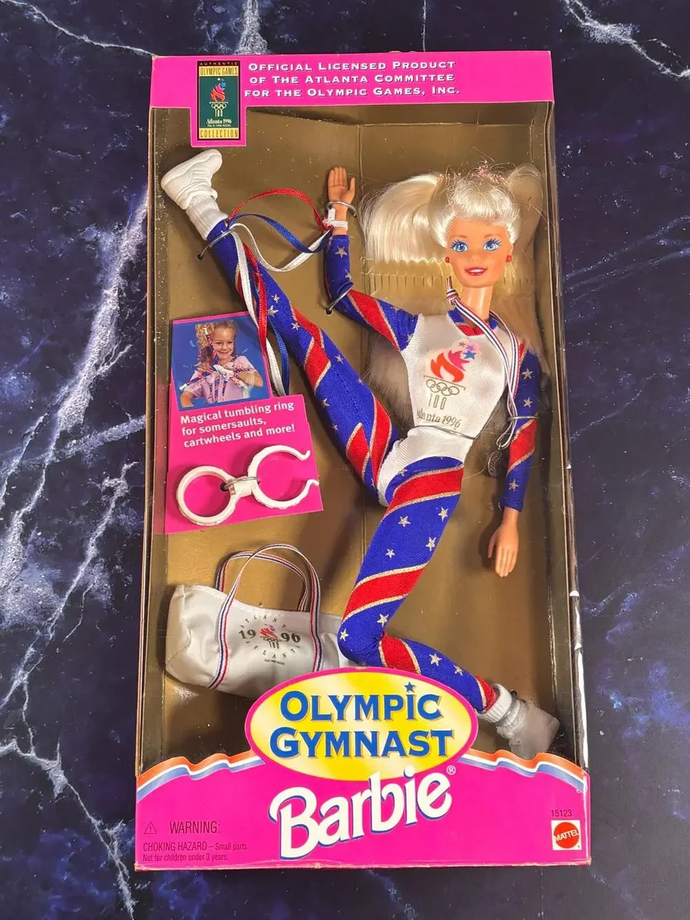 Barbie 1996 Olympic Gymnast Doll Atlanta Games 1995 Mattel 15123 Collectable 90